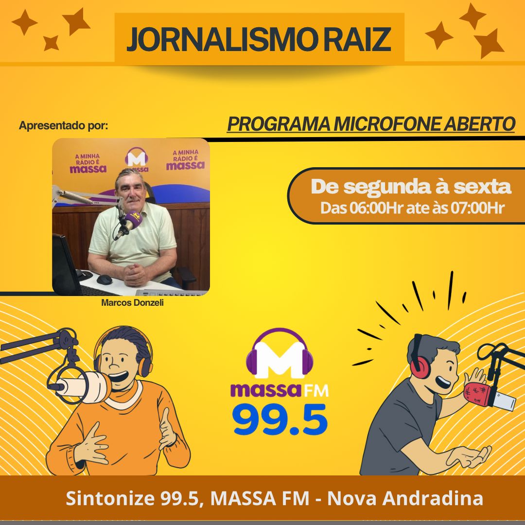 Arte do microfone aberto