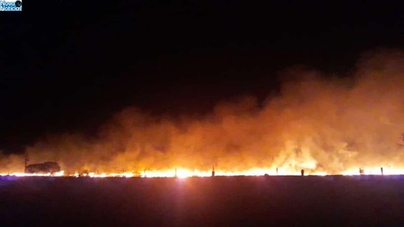 Left or right incendio na noite da ultima quinta feira 12 deixou moradores da area rual preocupados em taquarussu f54f5