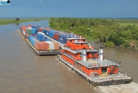Left or right hidrovia paraguai