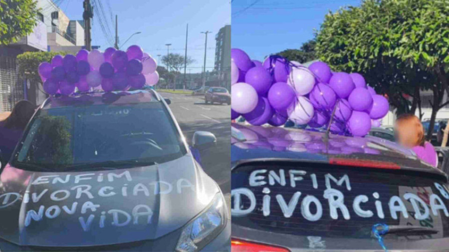 Left or right carro com frase enfim divorciada chama atencao em dourados e viraliza nas redes 17548668641611 thumb