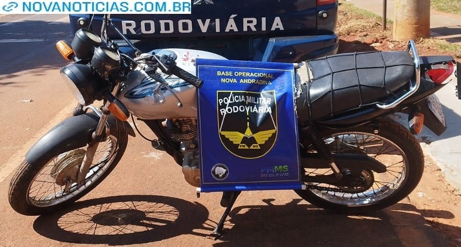 Left or right moto adulterda apreendida pela pmr dia 29 de agosto em nova andradina