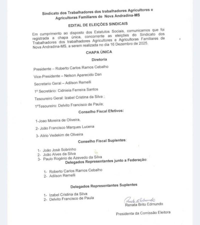 Center edital das elei es